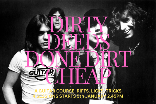 Lead Guitar Course - Dirty Deeds Done Dirt Cheap - 4 weeks